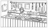 Meat Coloring Sheet Pages sketch template