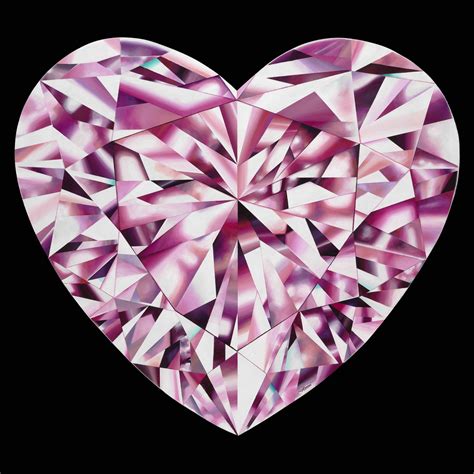 Passionate Heart - A Pink Heart-Shaped Diamond Painting By Reena Ahluwalia — REENA AHLUWALIA