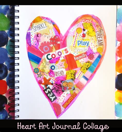 Mixed Media Heart Collage – Art is Basic | An Elementary Art Blog