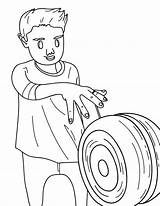 Cool Boy With Yo Yo Coloring Page  Free Printable Pages For Kids sketch template