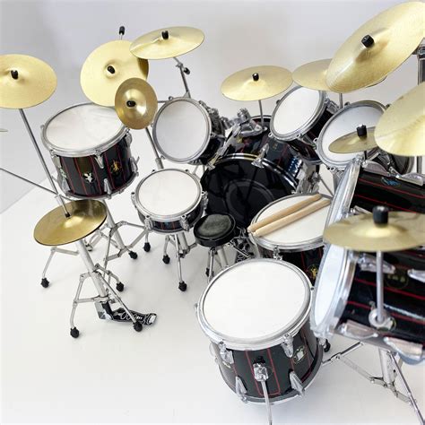 Neil Peart // R30 Black Miniature Drum Kit Model - AXE HEAVEN® - Touch ...