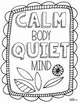Printable Mindfulness Coloring Pages sketch template