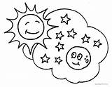 Sun And moon coloring Pages To Download Print For Free sketch template