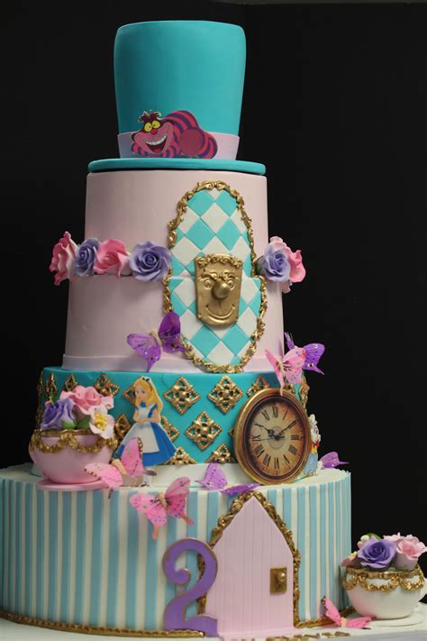 Alice in Wonderland Cake | Alice in wonderland cakes, Childrens ...