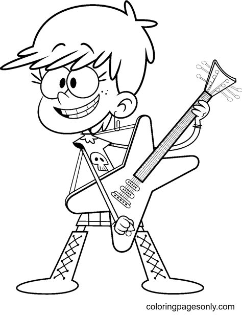 Luna Loud House Coloring Pages - The Loud House Coloring Pages ...