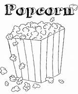 Popcorn Coloring Pages Printable  Home sketch template