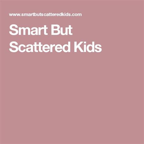 Smart But Scattered Worksheets - Printable Word Searches