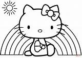 Hello Kitty Rainbow coloring Page  Free Printable Coloring Pages sketch template