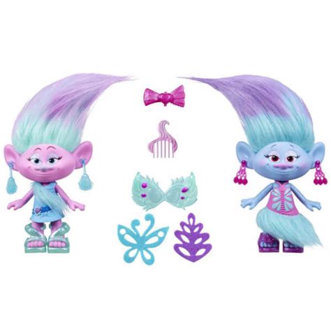 Trolls Satin and Chennille's Style Twins Dolls Toys | Zavvi.com