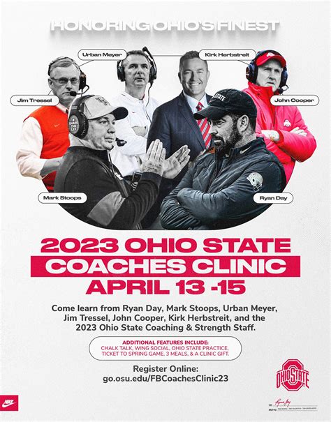 Ohio State Football on Twitter: "Join us for our 2023 Coaches Clinic 🏈 ...