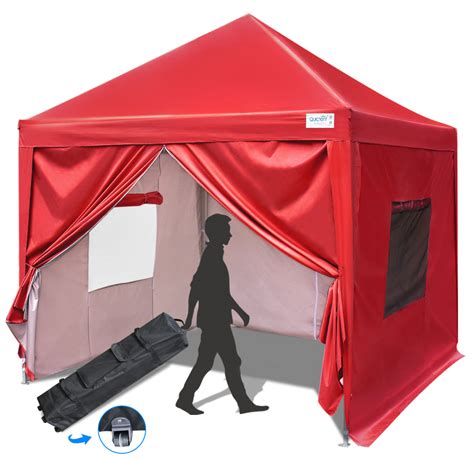 Upgraded Quictent 8x8 EZ Pop Up Canopy Tent Outdoor Vendor Tent with 4 ...