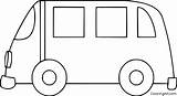 Van Outline Coloring Page  ColoringAll sketch template