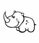 Free Printable Rhinoceros Coloring Pages For Kids sketch template