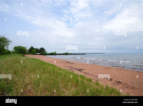 Cornucopia Wisconsin Lake Superior beach Stock Photo - Alamy