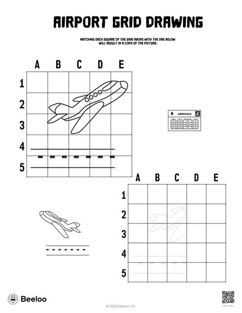 Airport Grid Drawing • Beeloo Printable Crafts for Kids (0k8QJ09ky)