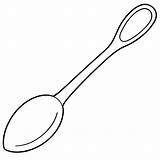 Spoon coloring Page Outline Book Line Art Drawing  sketch template