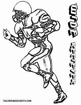 Coloring Sheets Football Player sketch template