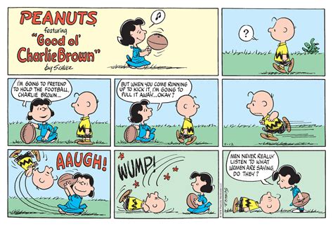 Peanuts Lucy Charlie Brown Football