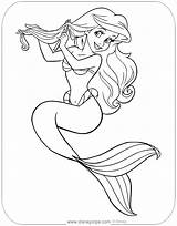 Mermaid Disneyclips Arielle Colorear Meerjungfrau Kolorowanka  sketch template