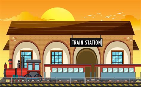 Train Station Vector Art, Icons, and Graphics for Free Download