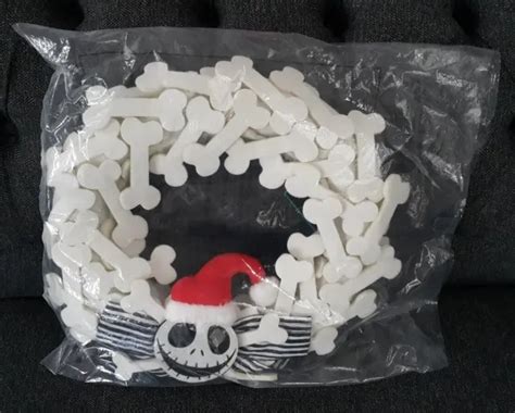 DISNEY JACK SKELLINGTON 14”Felt Wreath Bone The Nightmare Before ...