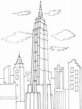 Skyscraper Coloring Page Pages sketch template