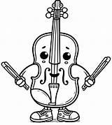 Smiling Violin coloring page  Download Print Or Color Online For Free sketch template