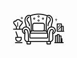 Beautiful Furniture Coloring Page  sketch template