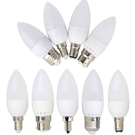 E27 E14 B22 B15 3W LED Small Bayonet Candle Light Bulbs Small Screw ...