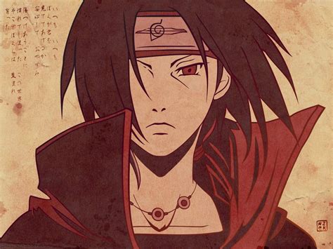 Uchiha Itachi illustration, Naruto Shippuuden, Uchiha Itachi, red eyes, Akatsuki HD wallpaper ...