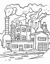 Factory Scene coloring Pages For Kids  Premium AI Generated Vector sketch template