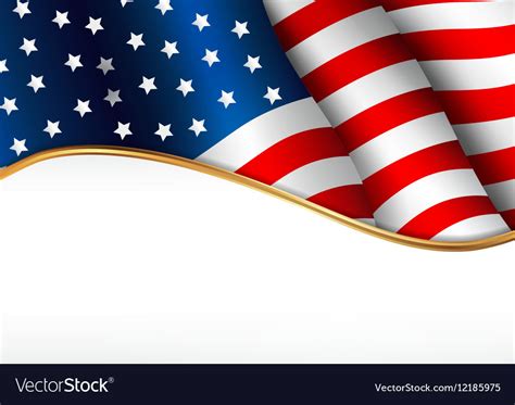 American flag independence day banner Royalty Free Vector