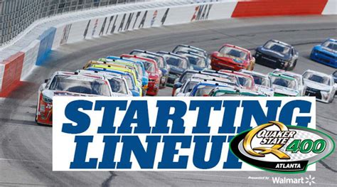 NASCAR Starting Lineup for Sunday's Quaker State 400 at Atlanta Motor Speedway - Athlon Sports