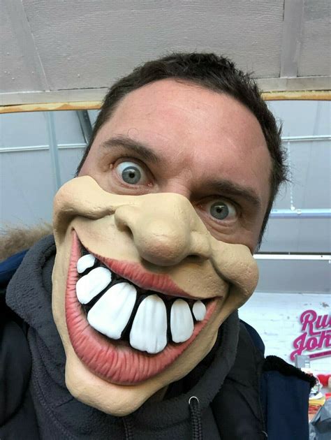 Funny People Half Face Comedy Mask Stag Hen Party Latex Masks Masquerade Laughs | eBay