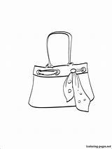 Purse Coloring Page At GetColoringscom  Free Printable Colorings sketch template