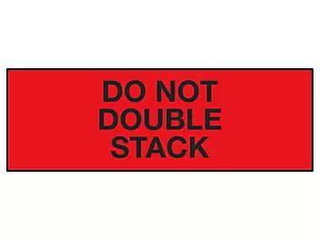 Pallet Protection Labels - "Do Not Double Stack", 1 x 3" S-8199 - Uline