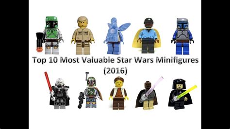 Top 10 Most Valuable/Rare Lego Star Wars Minifigures (2016) - YouTube