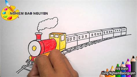 Vẽ tàu hỏa/How to Draw Train - YouTube