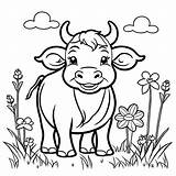 Cute Water buffalo coloring page Lulu Pages sketch template