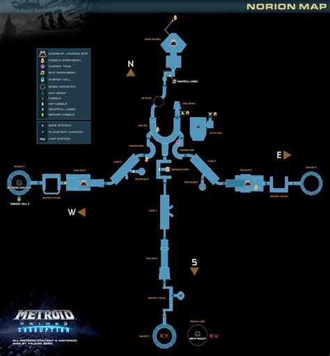 Metroid Database metroidprime3_map_norion - Metroid Database