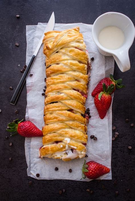 Strawberry Cream Cheese Strudel - An Italian in my Kitchen