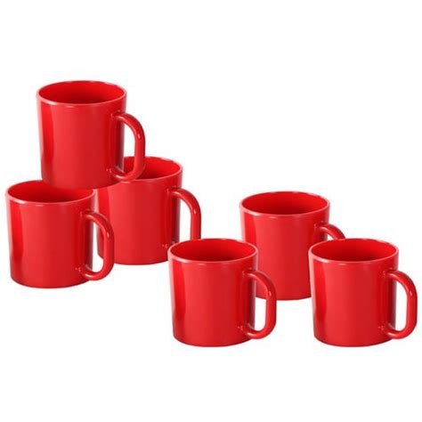 Buy Iveo Coffee/Chai Mug Set - Smart - 100% Melamine - Red Online at ...