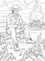 Campfire Cooking Coloring Page Images  Free Download On Freepik sketch template