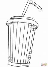 Coloring Pages Soda Drinks Drawing Coke Drink Clipart Cans Cola Coca  sketch template