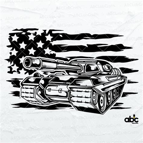 US Military Tank Svg File Tank Svg United States Tank Svg Combat ...