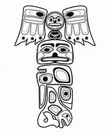 Totem Pole 21  Coloring Pages sketch template