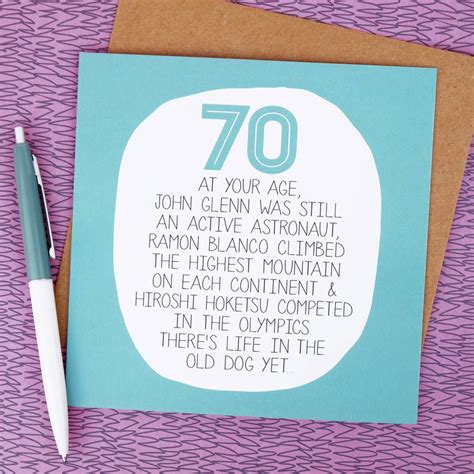 By Your Age… Funny 70th Birthday Card | 70th birthday card, 70th ...