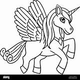 Flying Horse Coloring Pages sketch template
