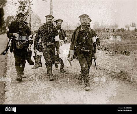 German Marines Carrying Wounded Stock Photo - Alamy