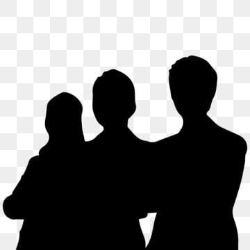 Three People Silhouette PNG Free, Three Office People Silhouettes, Office People Silhouette ...